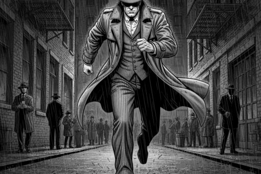 El detective Sandoval-Wyss corriendo hacia su próximo salto en el tiempo